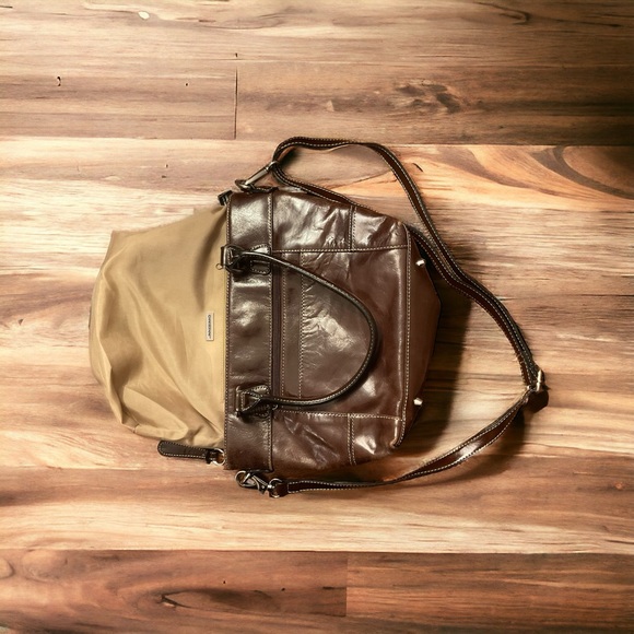 Giani Bernini Handle & Adjustable Latch Off Crossbody Strap Genuine Leather Bag! - Picture 14 of 16